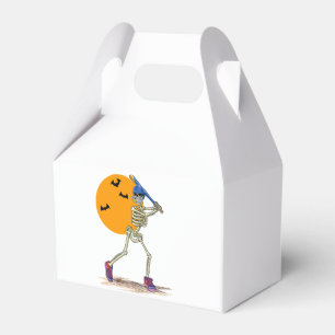 Baseball Skeleton Halloween Men Boys Baseball Hall Favor Boxes