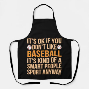 Baseball Smart People Sport Player Lover Coach Gra Apron