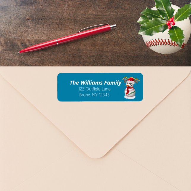 Baseball Snowman Decorated With Popular Snacks  Label (Creator Uploaded)