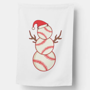 baseball snowman ice cream christmas tree gift house flag