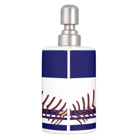 Baseball Soap Dispenser And Toothbrush Holder (Back)