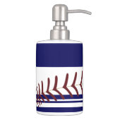 Baseball Soap Dispenser And Toothbrush Holder (Right)