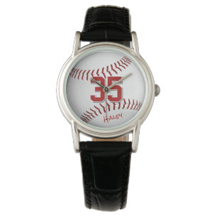 baseball/softball athlete name personalized watch