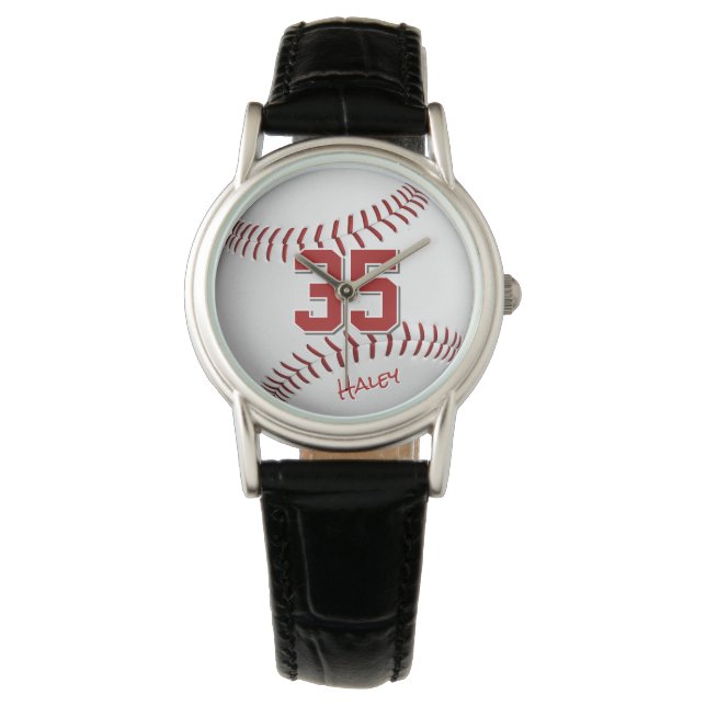 baseball/softball athlete name personalized watch (Front)