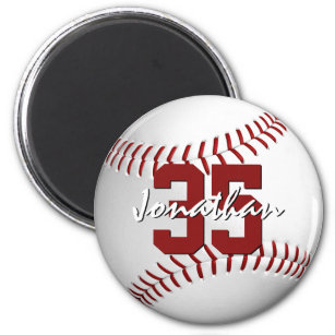 baseball softball boys girls personalized magnet