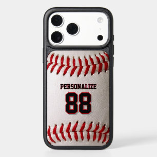 Baseball Softball Custom Name and Number iPhone 17 Pro Max Case
