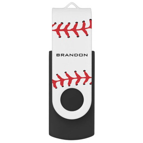 Baseball Softball Design Flash Drive