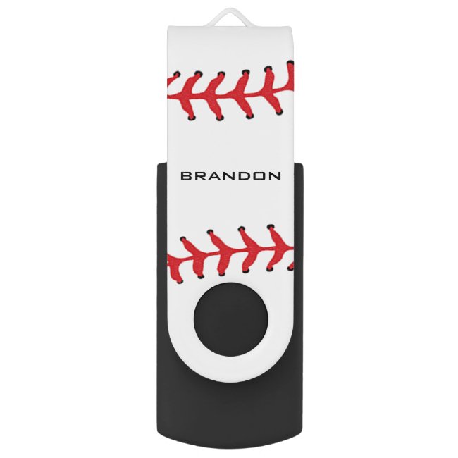 Baseball Softball Design Flash Drive