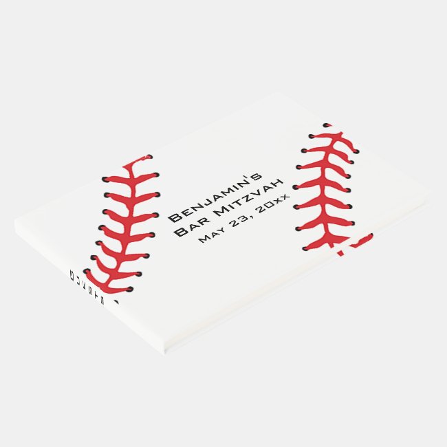 Baseball Softball Design Guest Book