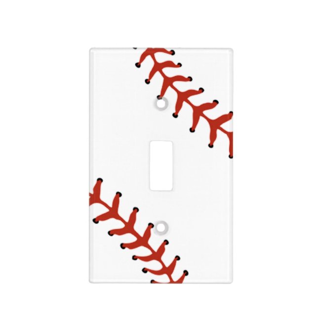 Baseball Softball Design Light Switch Cover