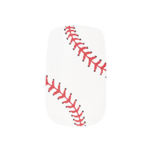 Baseball Softball Design Nails Minx Nail Art