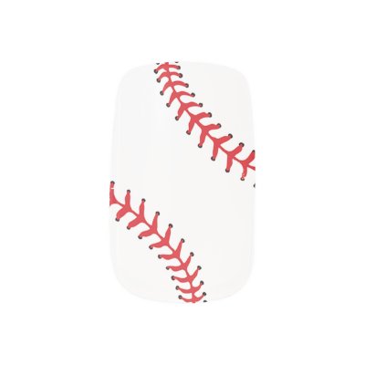 Softball Stitches Minx Nail Wraps Customize It Zazzlecom