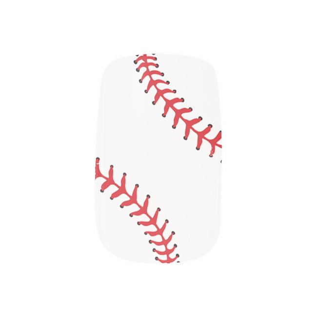 Baseball Softball Design Nails
