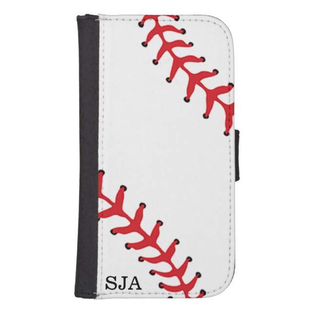Baseball Softball Design Phone Wallet (Front)