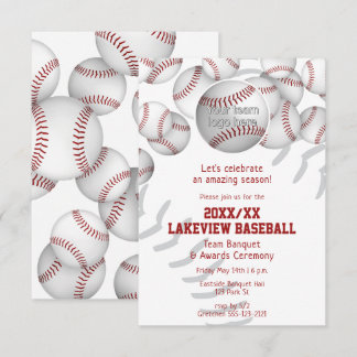 baseball softball end of season awards celebration invitation