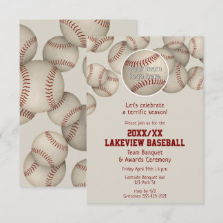 baseball softball end of season banquet awards invitation