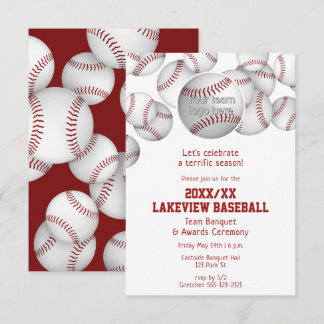 baseball softball end of season celebration invitation