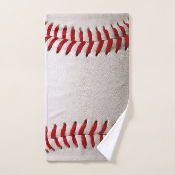 Baseball Softball Hand Towel by FlowstoneGraphics at Zazzle