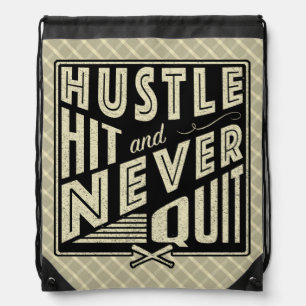 Baseball Softball Hustle Hit Backpack Pack