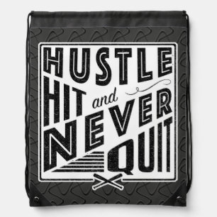 Baseball Softball Hustle Hit Backpack Pack