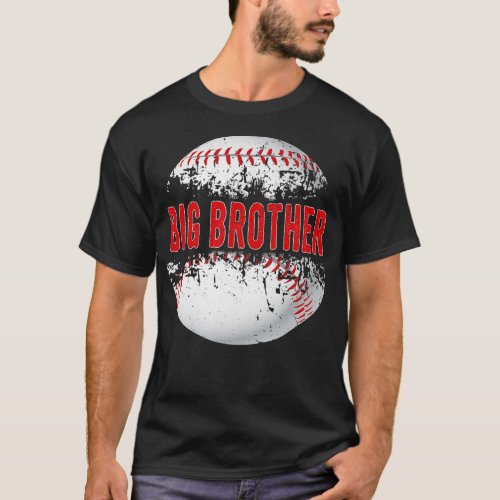 Baseball Softball Lover Ball Big Brother Fathers D T_Shirt