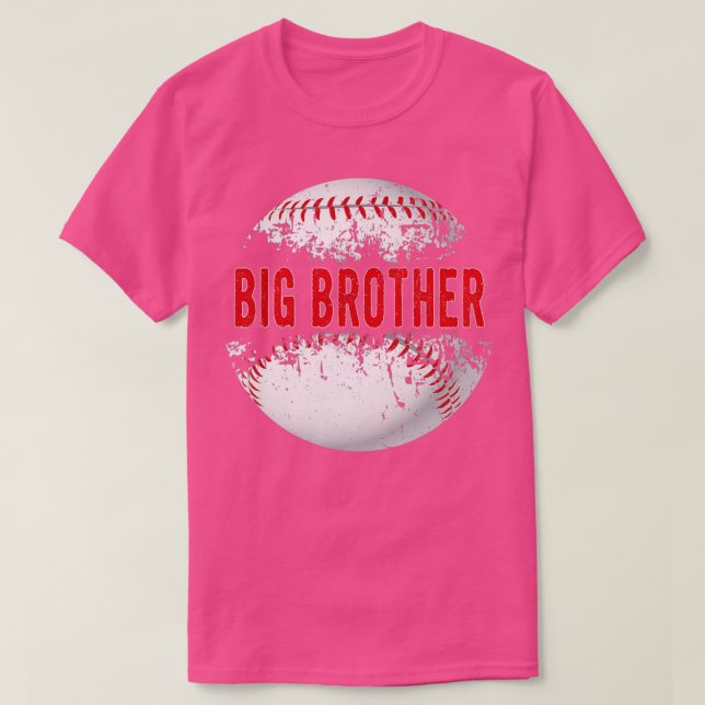 Baseball Softball Lover Ball Big Brother Fathers D T-Shirt (Design Front)