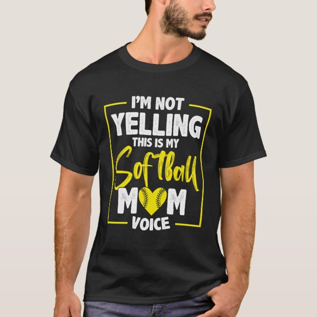 Baseball Softball Mom T-Shirt (Front)