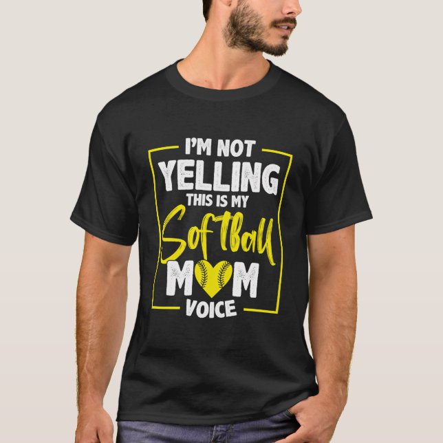 Baseball Softball Mom T-Shirt (Front)