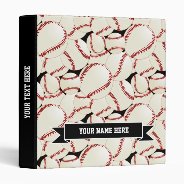 Baseball Softball Pattern Binder (Front/Spine)
