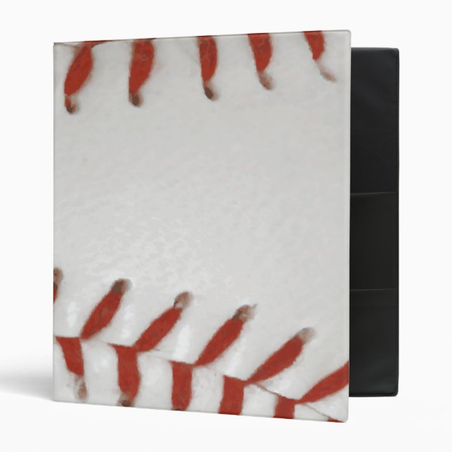 Baseball Softball Print Pattern Background Binder (Front/Inside)