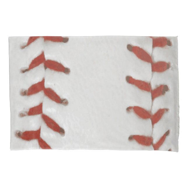 Baseball Softball Print Pattern Background Pillow Case (Front)