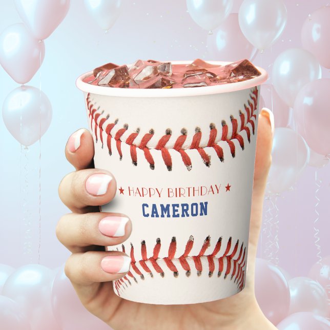 Baseball Softball Sport Happy Birthday Party Paper Cups (Baseball Softball Sport Happy Birthday Party Paper Cups)
