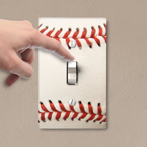 Baseball Softball Sport Light Switch Cover