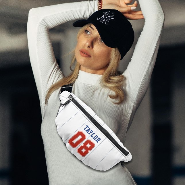 Baseball Softball Sport Pinstripe Fanny Pack (Baseball Softball Sport Pinstripe Fanny Pack)