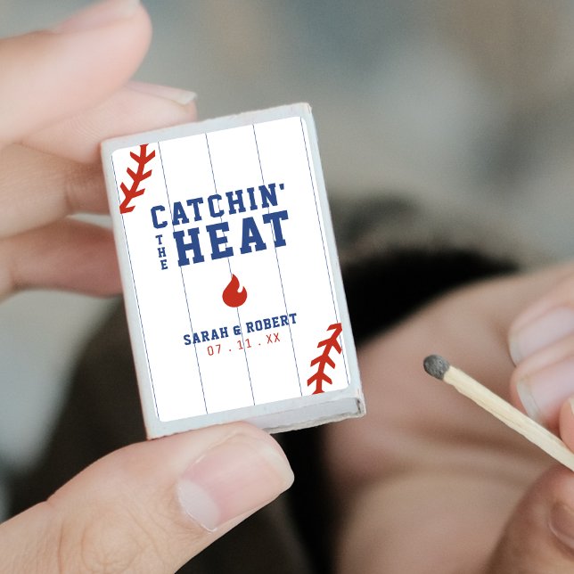 Baseball Softball Sport Pinstripe Wedding Matchboxes (Baseball Softball Sport Pinstripe Wedding Matchboxes
)