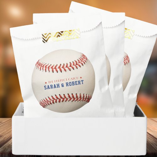 Baseball Softball Sport The Perfect Catch Wedding Favor Bag
