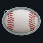 Baseball Softball Stitched Graphic - Sports Art Belt Buckle<br><div class="desc">Capture the timeless energy of the diamond with this sleek and modern athletic illustration. Designed to bridge the gap between baseball and softball, this high-contrast graphic focuses on the iconic red stitching that defines the game. Its clean, professional style makes it a perfect fit for team gear, home decor, or...</div>