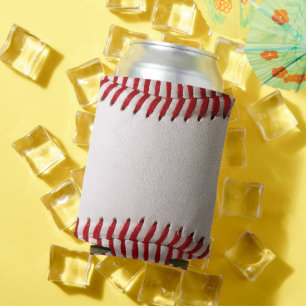 Baseball Softball Stitched Graphic - Sports Art Can Cooler