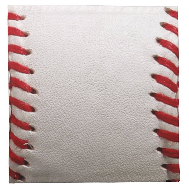 Baseball Softball Stitched Graphic - Sports Art Cloth Napkin (Front)