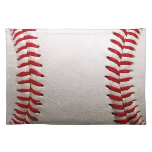 Baseball Softball Stitched Graphic - Sports Art Cloth Placemat