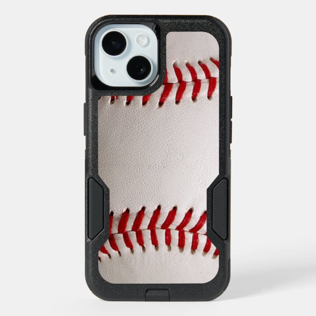 Baseball Softball Stitched Graphic - Sports Art iPhone 15 Case (Back)