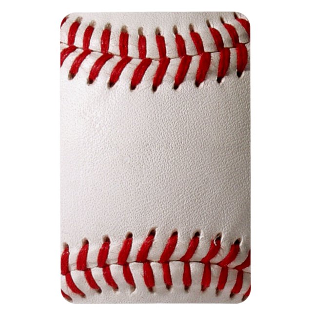 Baseball Softball Stitched Graphic - Sports Art Magnet (Vertical)
