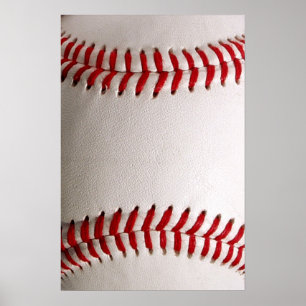 Baseball Softball Stitched Graphic - Sports Art Poster