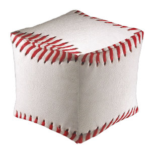 Baseball Softball Stitched Graphic - Sports Art Pouf