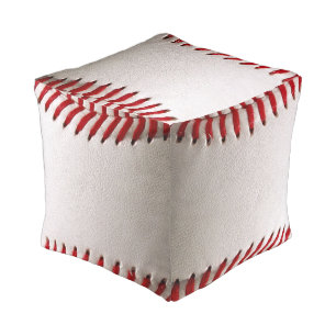 Baseball Softball Stitched Graphic - Sports Art Pouf