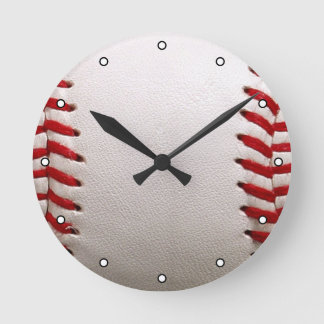 Baseball Softball Stitched Graphic - Sports Art Round Clock