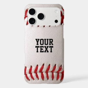 Baseball Softball Stitching Custom Text iPhone 17 Pro Max Case