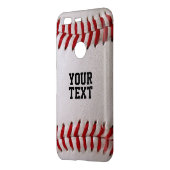 Baseball Softball Stitching Custom Text Uncommon Google Pixel Case (Back/Left)