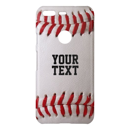 Baseball Softball Stitching Custom Text Uncommon Google Pixel Case (Back)