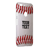 Baseball Softball Stitching Custom Text Uncommon Google Pixel XL Case (Back/Right)